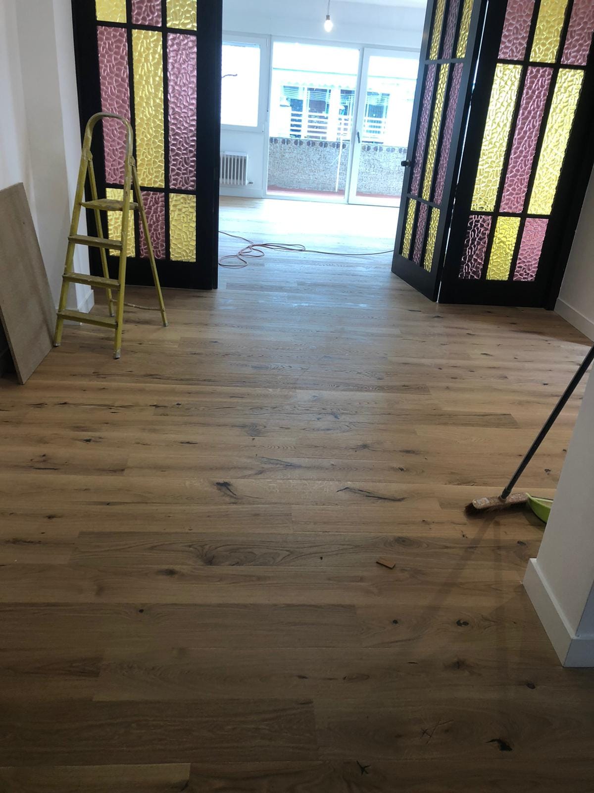 Proyecto de cambio de suelo de tarima en una vivienda privada.