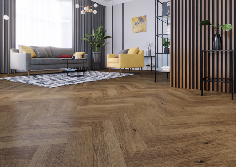 Suelo de vinilo Arbiton Amaron Herringbone - GEORGETOWN ROBLE - 5mm/0.55mm - Detalle 1
