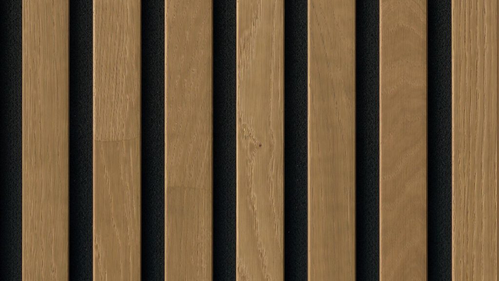 Paneles acústicos Acoustic Sense WOOD Roble marrón 04312 barnizado mate