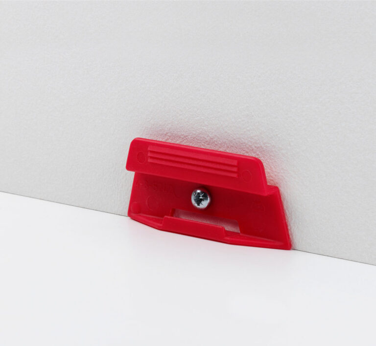 Parador Clip rojo para zócalos SL 4, SL 5 y SL 18