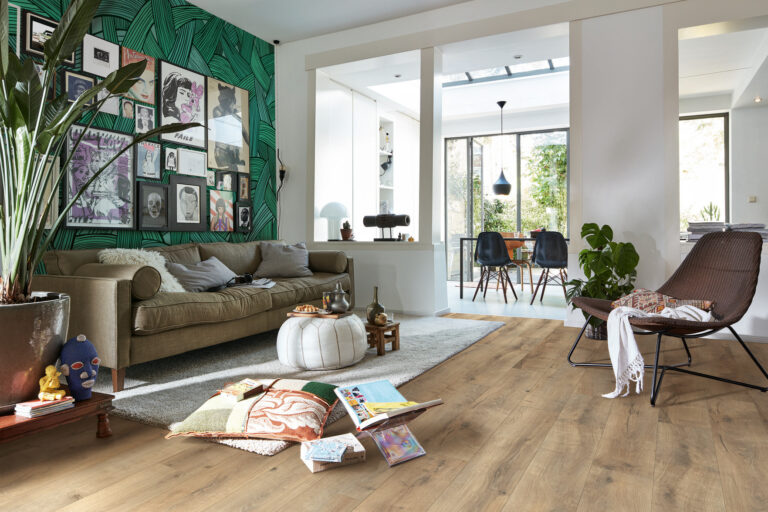 Suelo laminado MeisterDesign. laminate LD 150 Roble agrietado Terra 06439