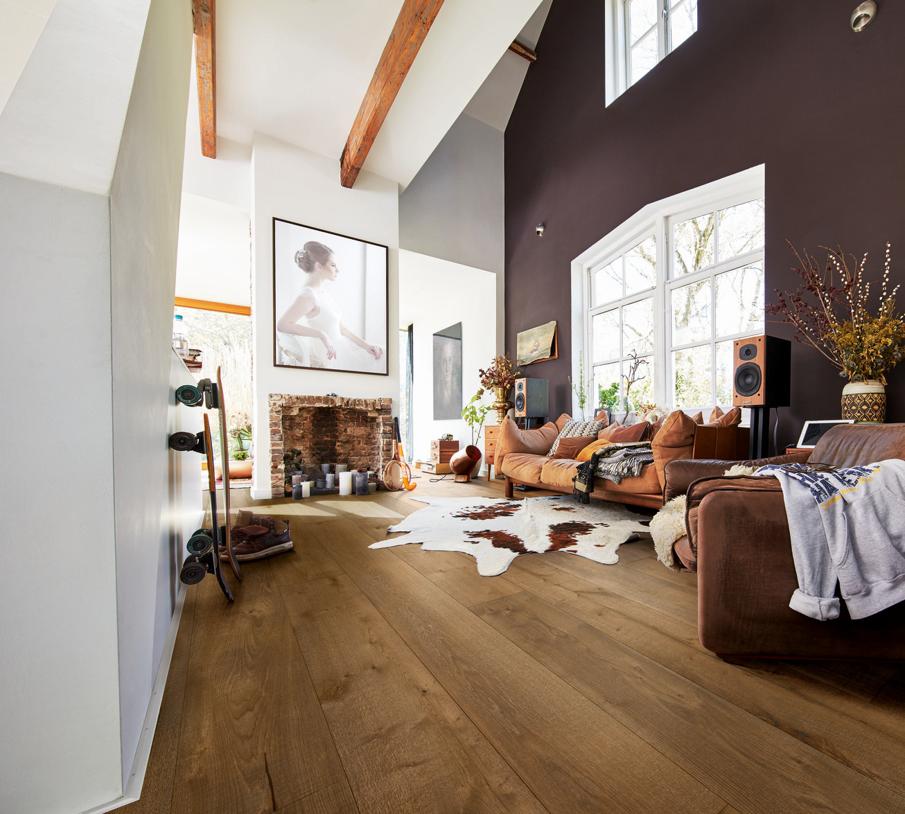 Suelo de madera Lindura HD 400 Roble auténtico gris oliva 08903 aceitado natural - Imagen 4