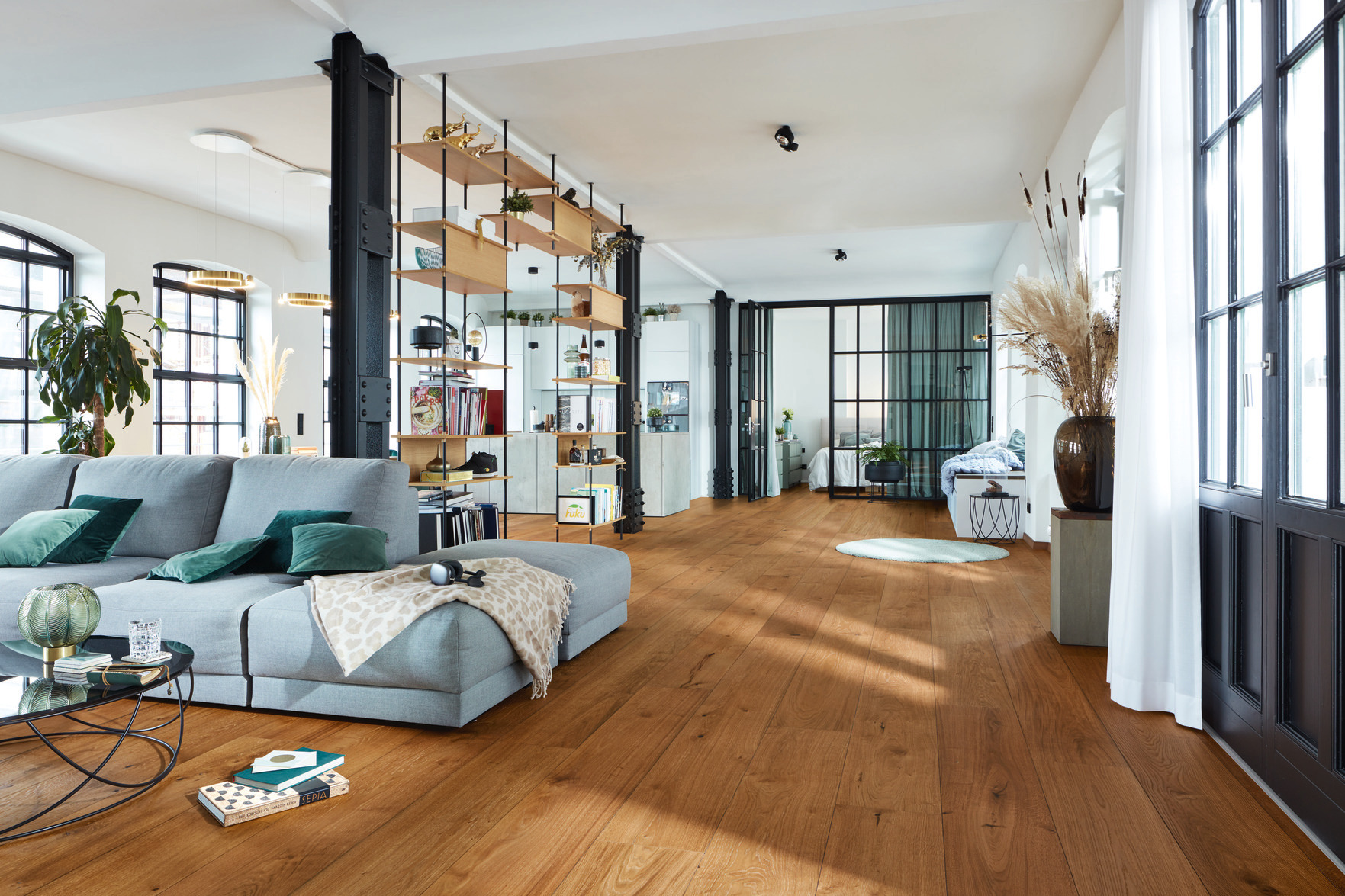 Suelo de madera Lindura HD 400 Roble auténtico marrón castaño 08911 aceitado natural - Imagen 4