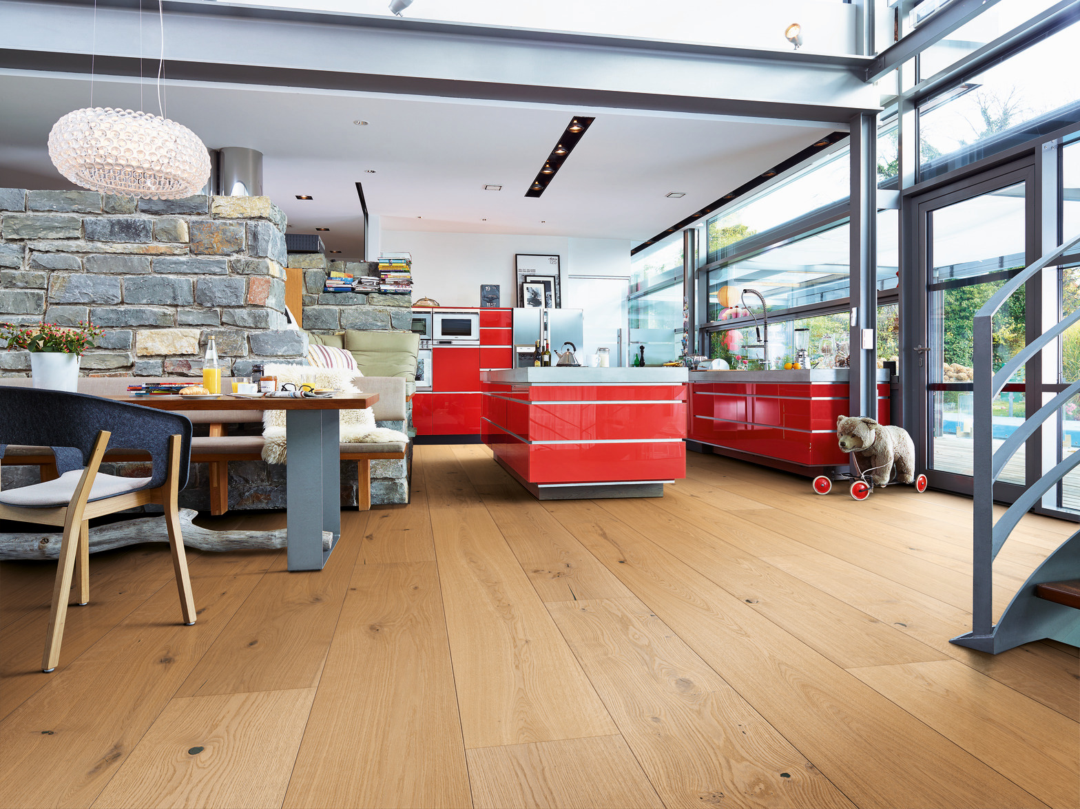 Suelo de madera Lindura HD 400 Roble auténtico caramelo 08916 barnizado ultramate - Imagen 3
