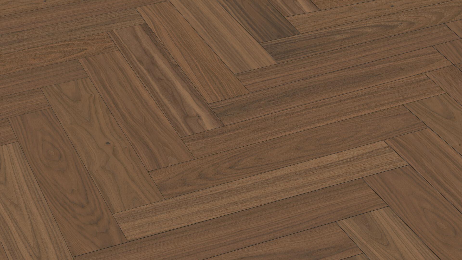 Suelo de madera Lindura HS 500 Nogal americano clásico 08924 barnizado ultramate