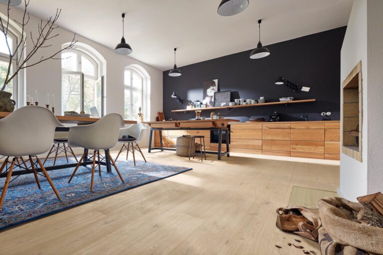 Parquet MeisterParquet. longlife PD 400 Roble auténtico blanco a la cal 09003 barnizado ultramate