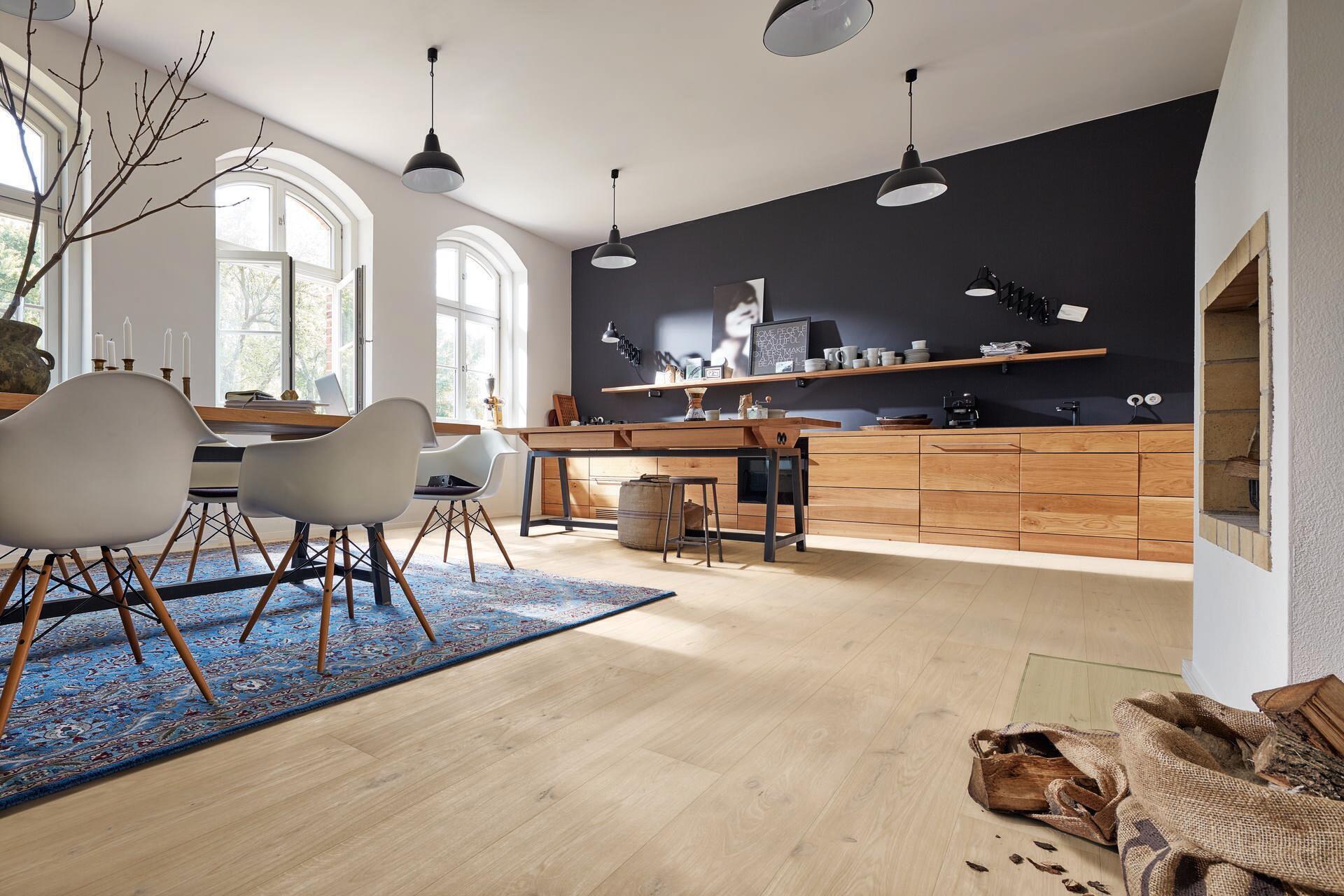 Parquet MeisterParquet. longlife PD 400 Roble auténtico blanco a la cal 09003 barnizado ultramate - Imagen 4