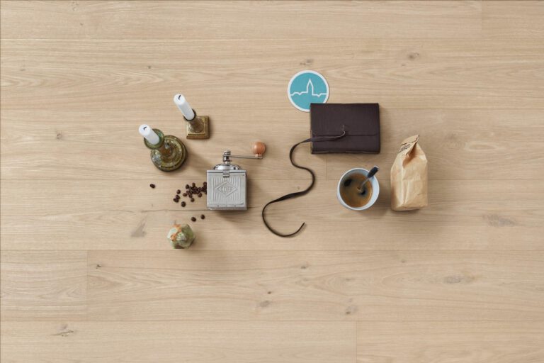 Parquet MeisterParquet. longlife PD 400 Roble auténtico blanco a la cal 09003 barnizado ultramate