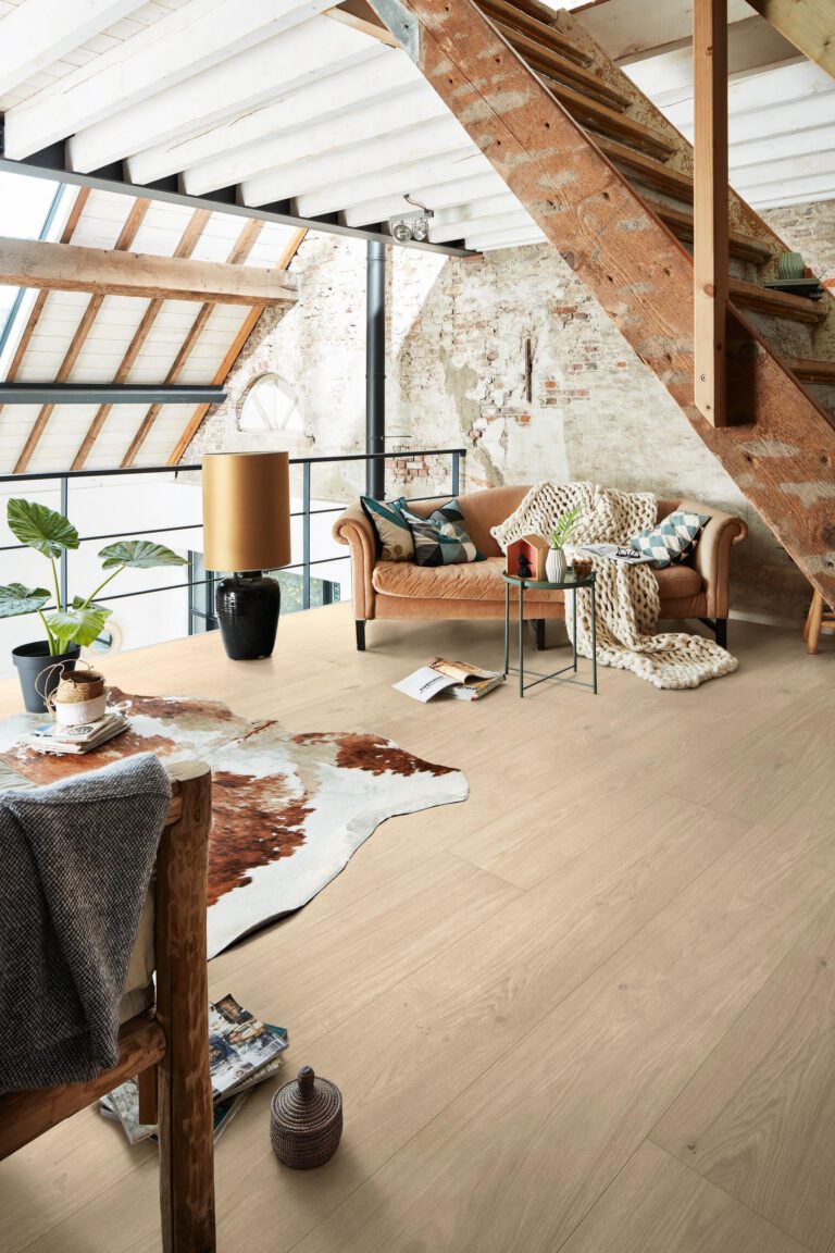 Parquet MeisterParquet. longlife PD 450 Roble auténtico blanco a la cal 09003 barnizado ultramate