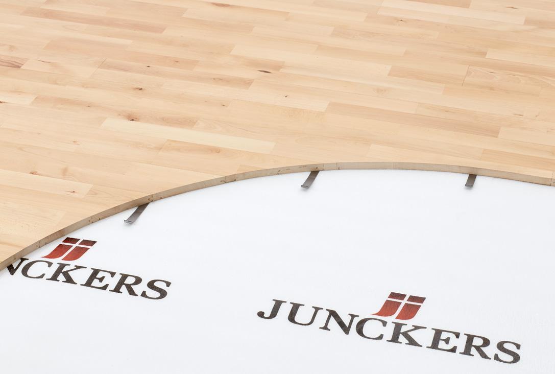 Junckers Clip Deportivo | Pavimento Deportivo Flotante de Madera Maciza - Fotografía Principal Kährs