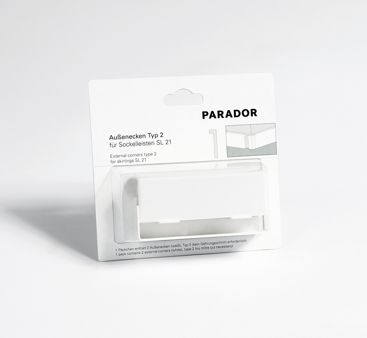 Parador Esquinas exteriores tipo 2 para zócalos SL 21