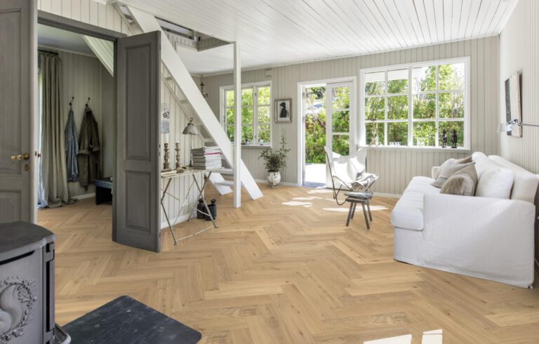Roble Herringbone Cc Dim White - Detalle Lama y Textura 2