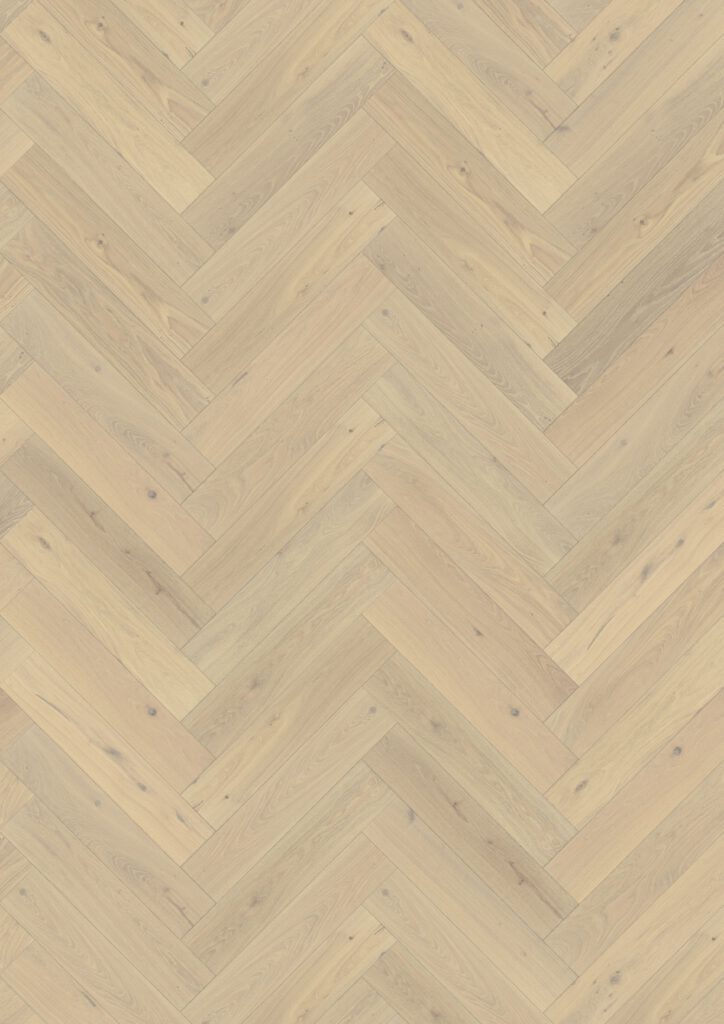Roble Herringbone Cd Crème White