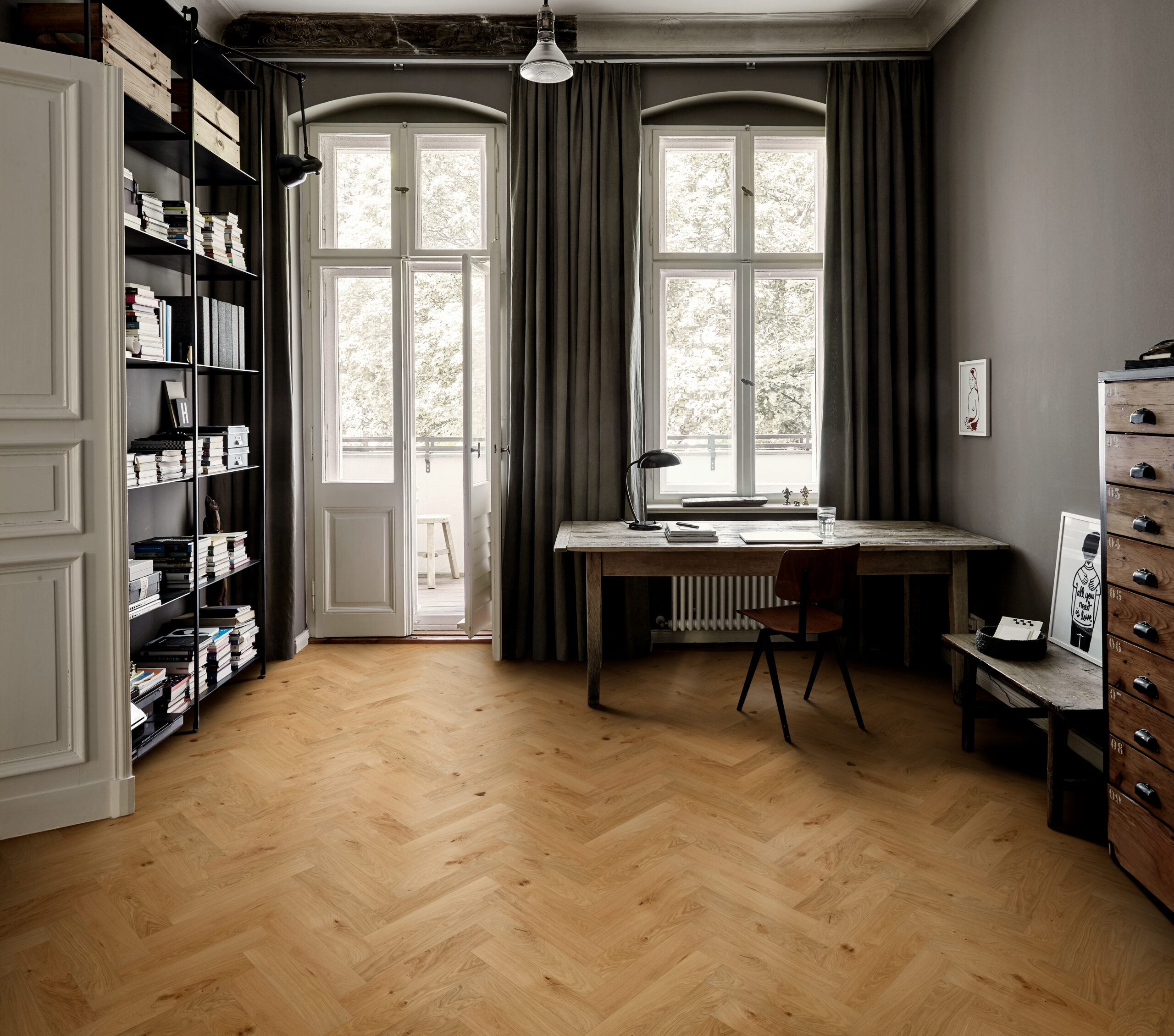 Roble Herringbone Cd Matt - Detalle Lama y Textura 3