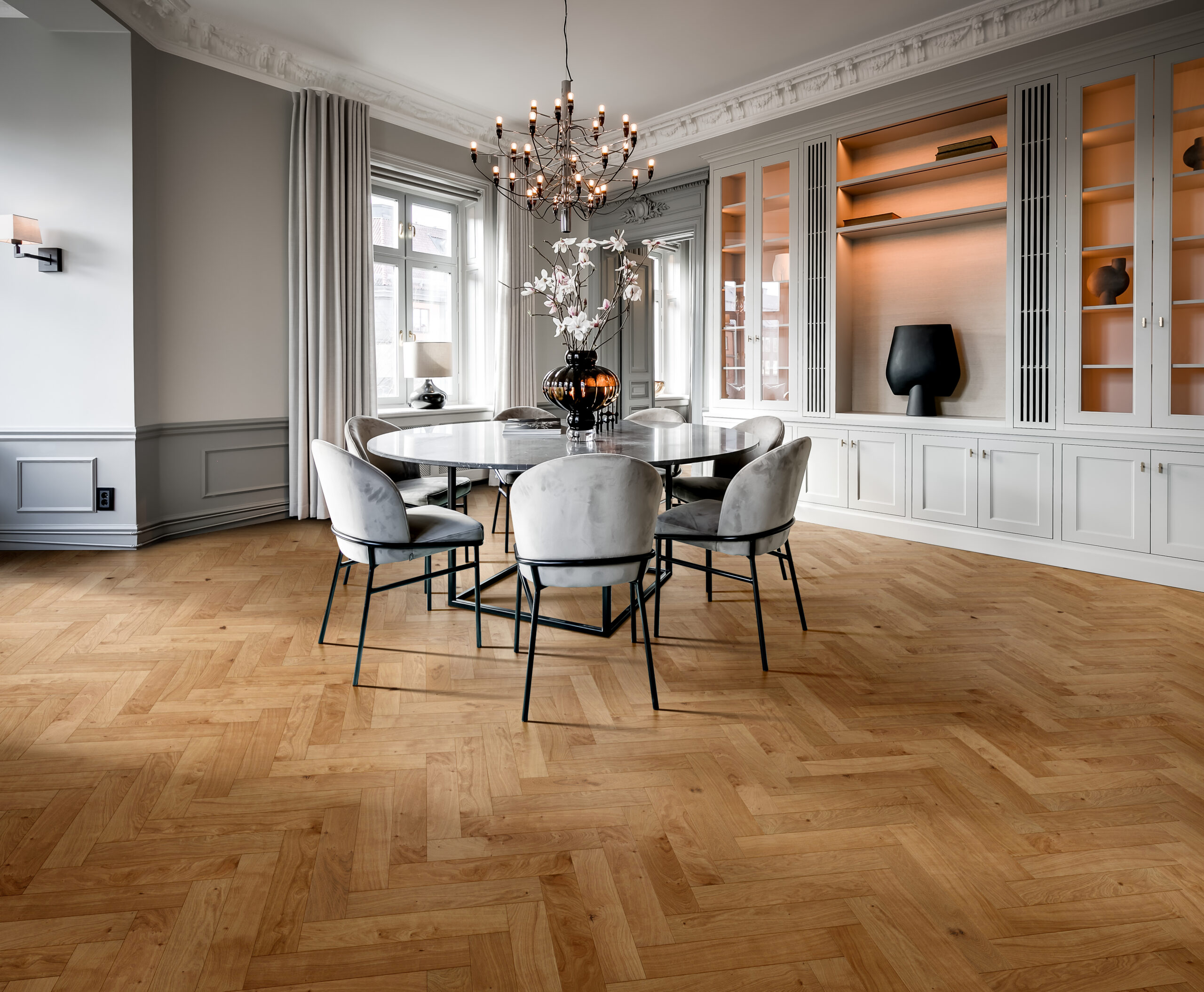 Roble Herringbone Cd Oiled - Detalle Lama y Textura 5