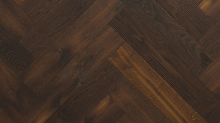 Roble Herringbone Cd Smoked Dark - Detalle Lama y Textura 1