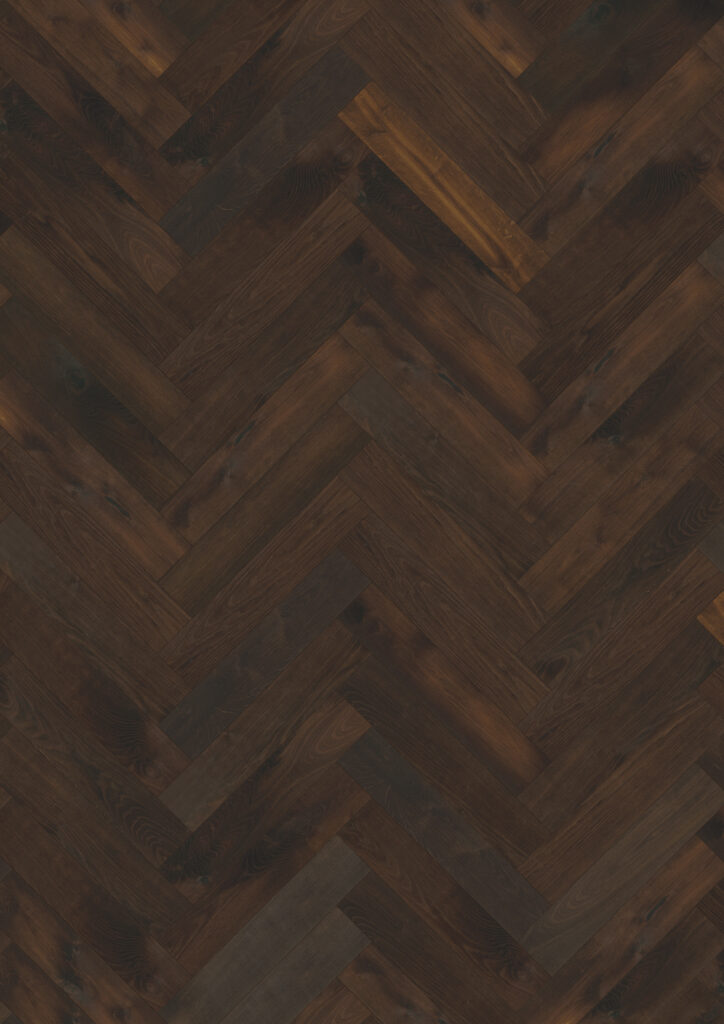 Roble Herringbone Cd Smoked Dark