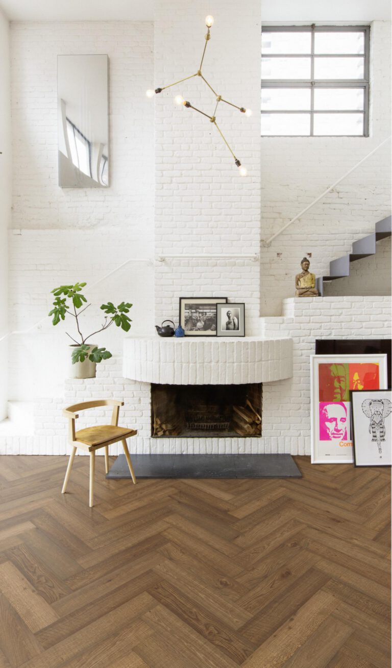 Roble Herringbone Cd Vintage Smoked - Detalle Lama y Textura 3